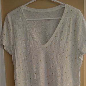 White Gold and Silver Dot Shirt